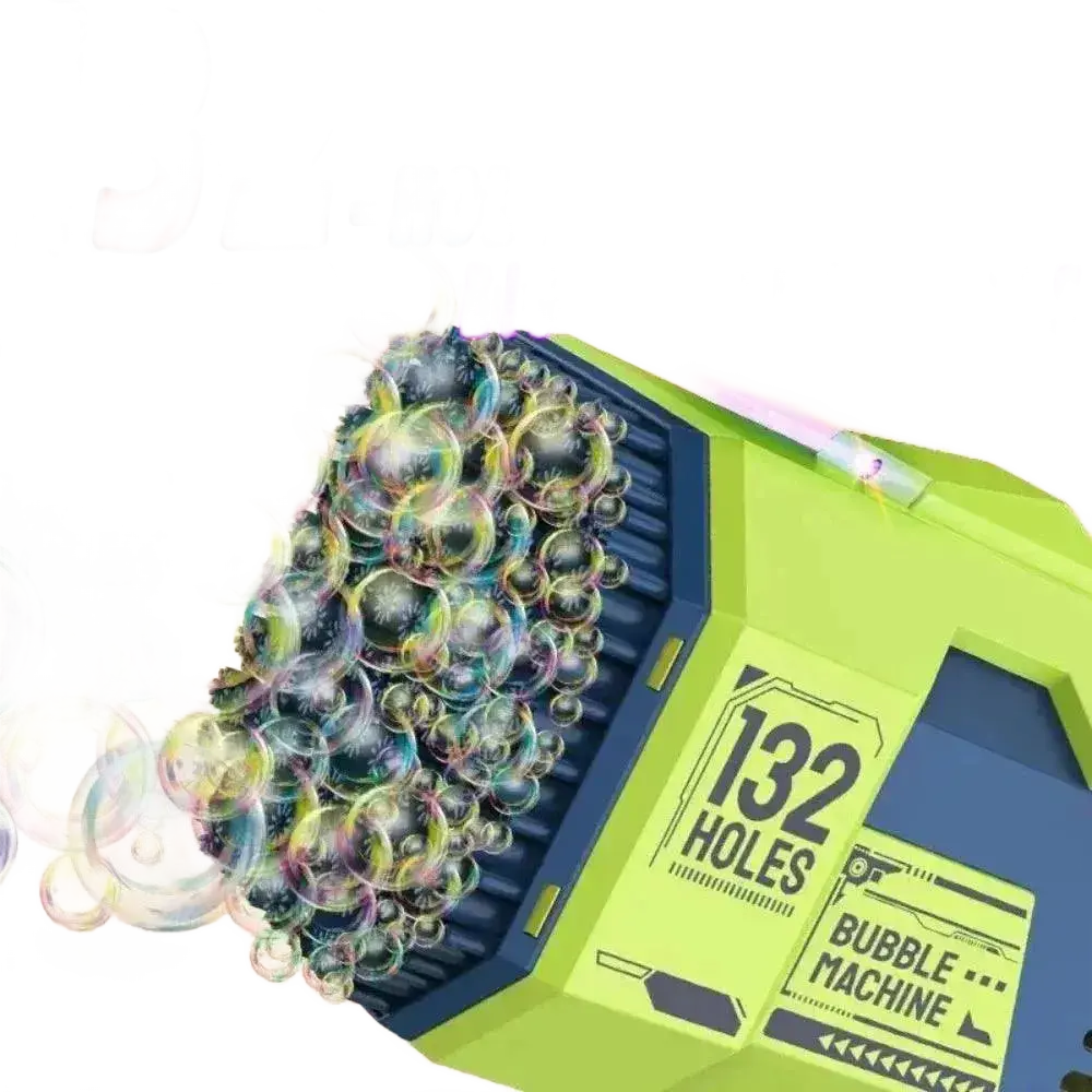 132 Holes Bubble Gun Rocket Bubbles Machine Gun Shape.