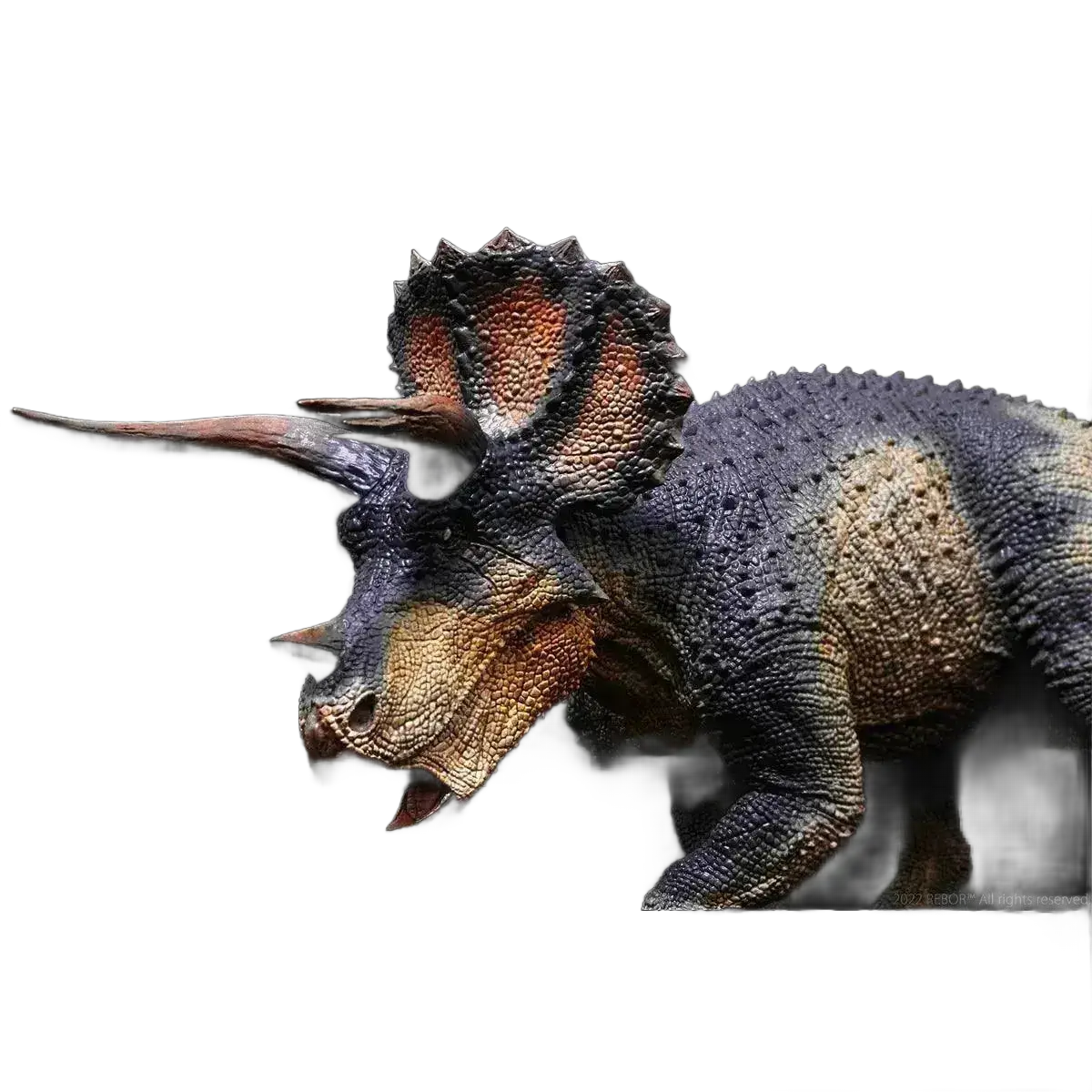 1:35 Rebor Triceratops One Blind Eye Broken Horn Model Toy.