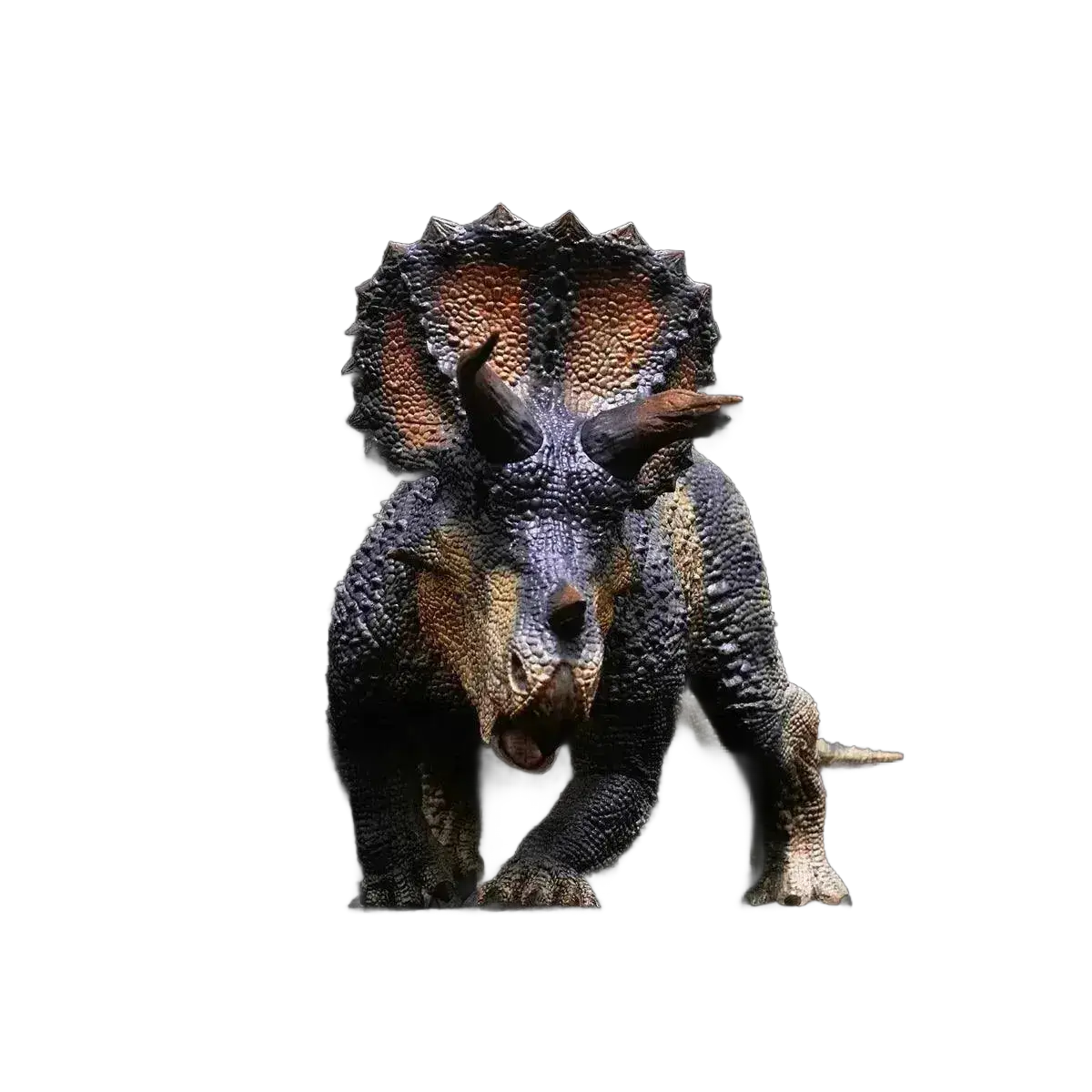 1:35 Rebor Triceratops One Blind Eye Broken Horn Model Toy.