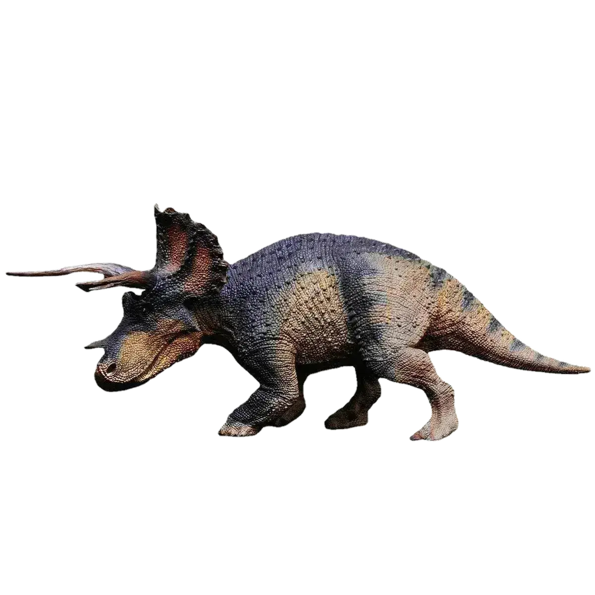 1:35 Rebor Triceratops One Blind Eye Broken Horn Model Toy.