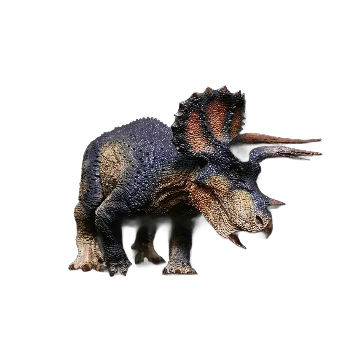 1:35 Rebor Triceratops One Blind Eye Broken Horn Model Toy.