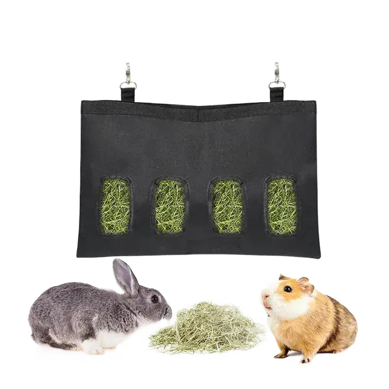 3 Holes Hanging Feeding Bag for Guinea Pigs and Rabbits.