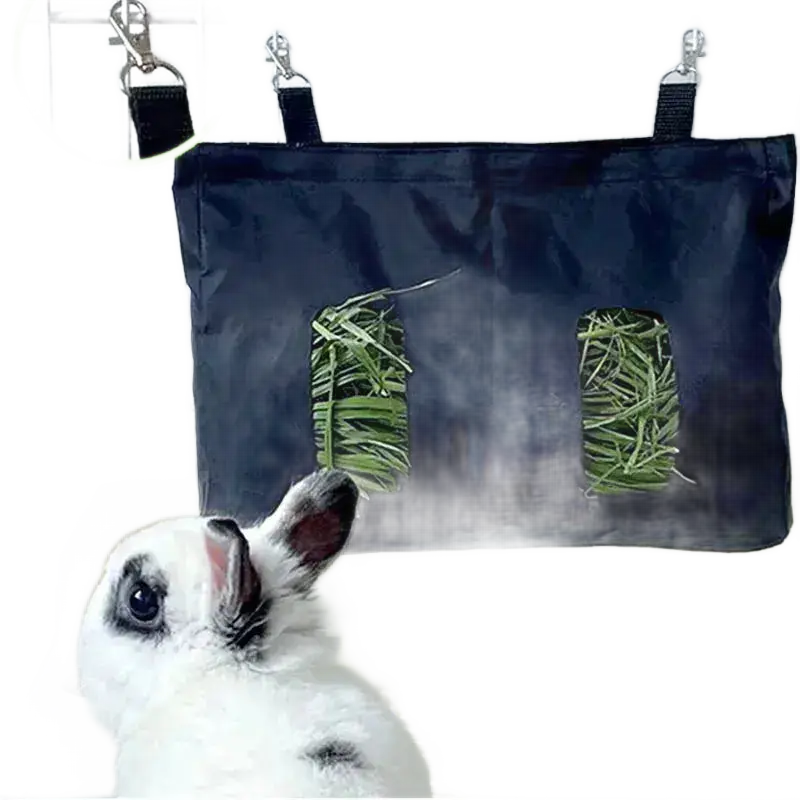 3 Holes Hanging Feeding Bag for Guinea Pigs and Rabbits.