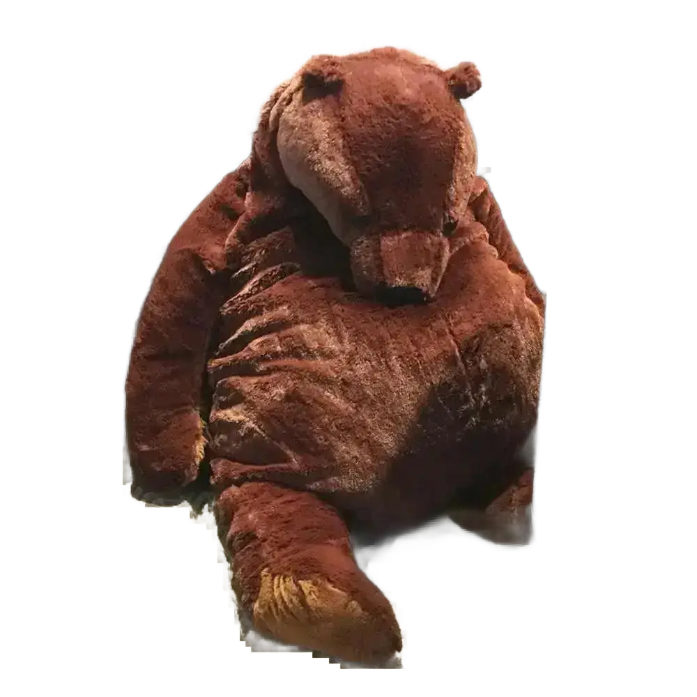 40cm -100cm Simulation DJUNGELSKOG Brown Bear Plush Toy.