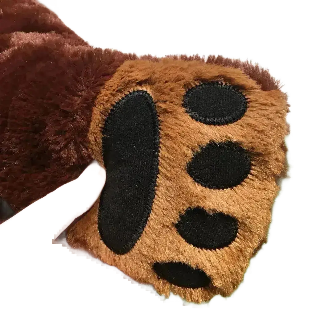 40cm -100cm Simulation DJUNGELSKOG Brown Bear Plush Toy.