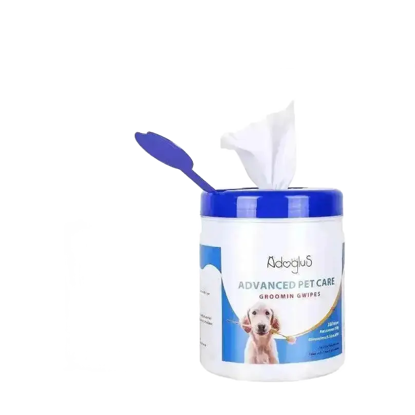 AdogluS Pet Wipes with Free Cotton Swabs for Pets.
