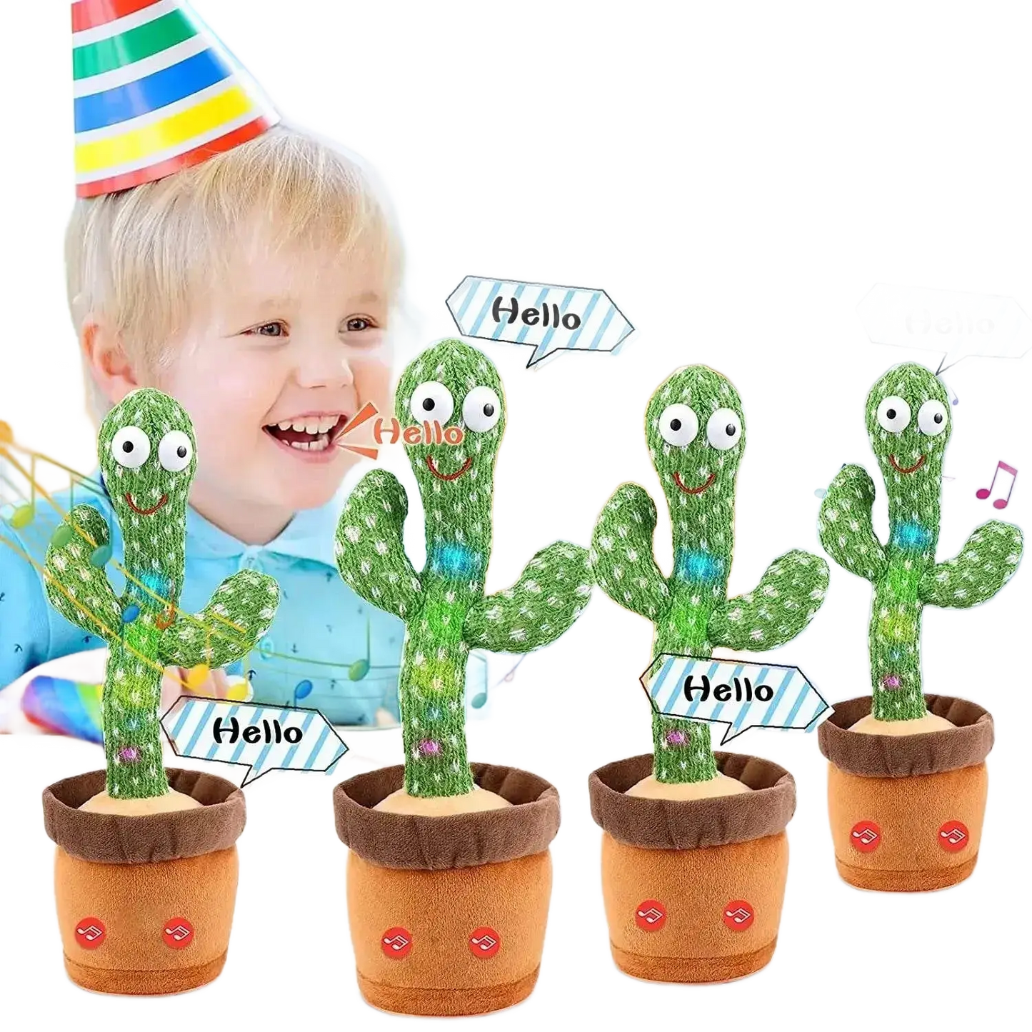 Birthday Present Dancing Cactus Electron Plush Toy Soft Doll - petguardiansupplies petguardiansupplies Toys & Hobbies
