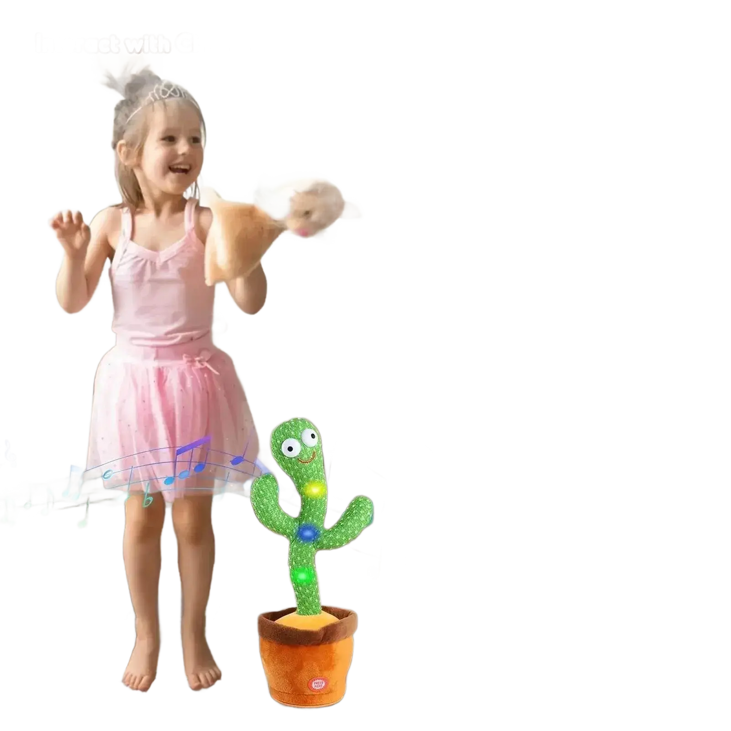 Birthday Present Dancing Cactus Electron Plush Toy Soft Doll - petguardiansupplies petguardiansupplies Toys & Hobbies