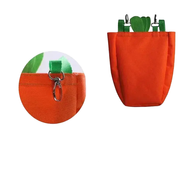 Carrot-Shape Hay Feeder For Guinea Pig Bunny Food Rack.