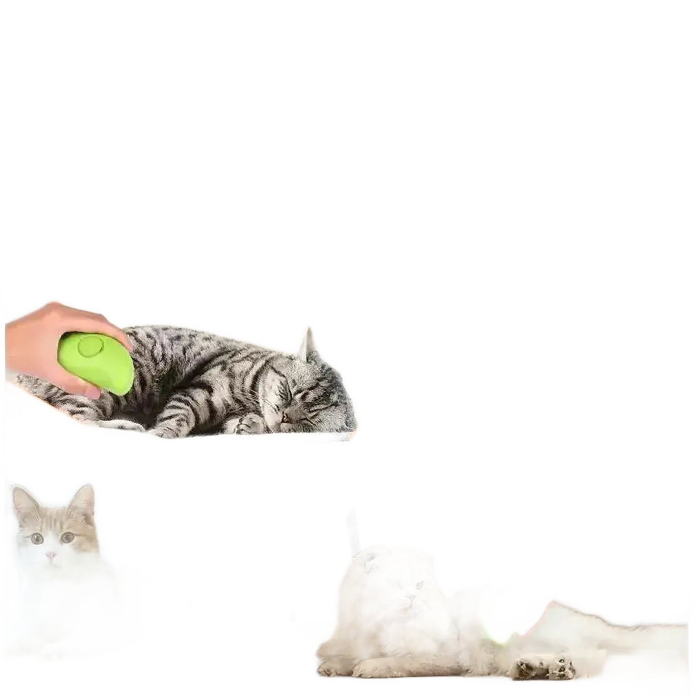 Cat Dog Steamy Brush Electric Sprayer 3 in 1 Grooming Tool.