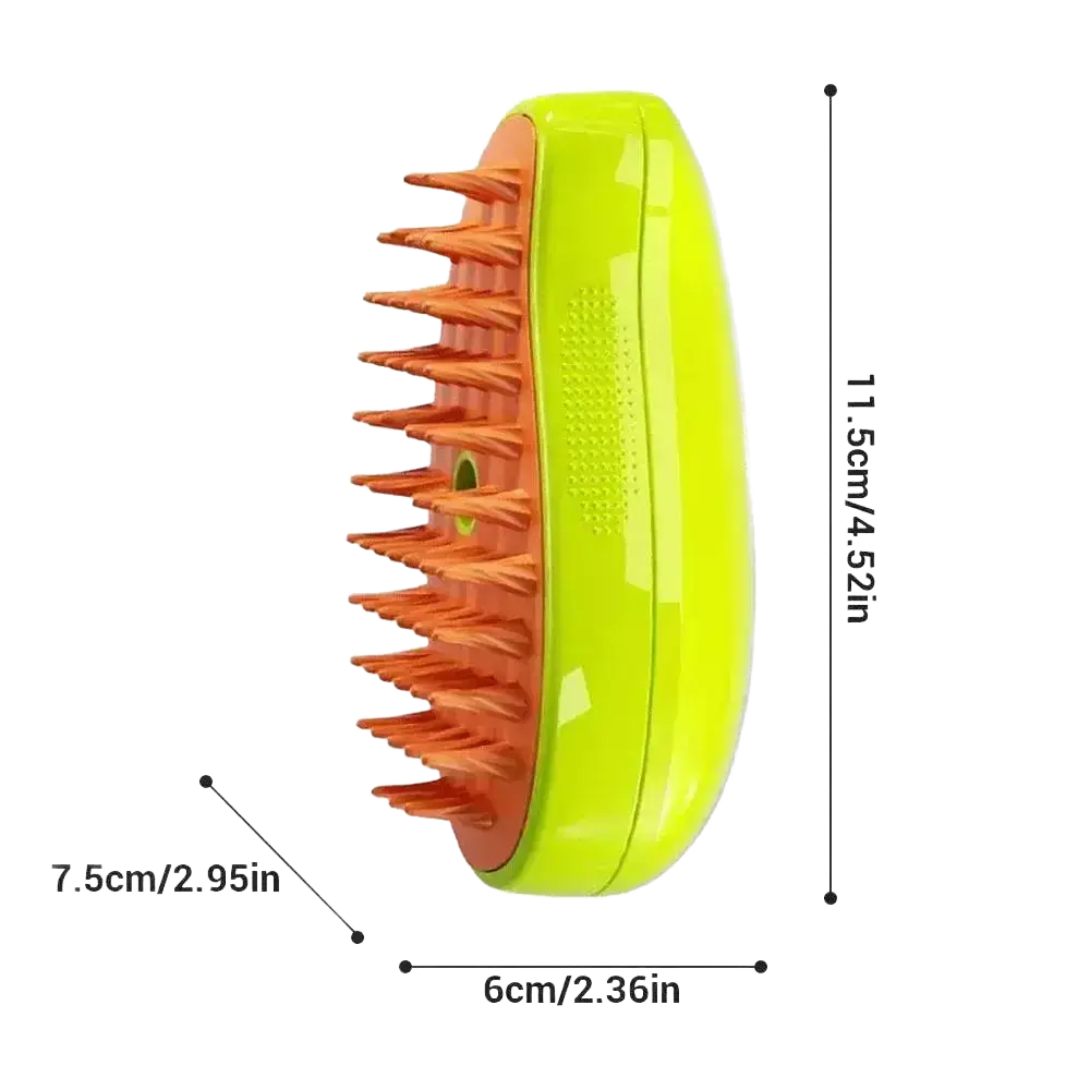 Cat Dog Steamy Brush Electric Sprayer 3 in 1 Grooming Tool.