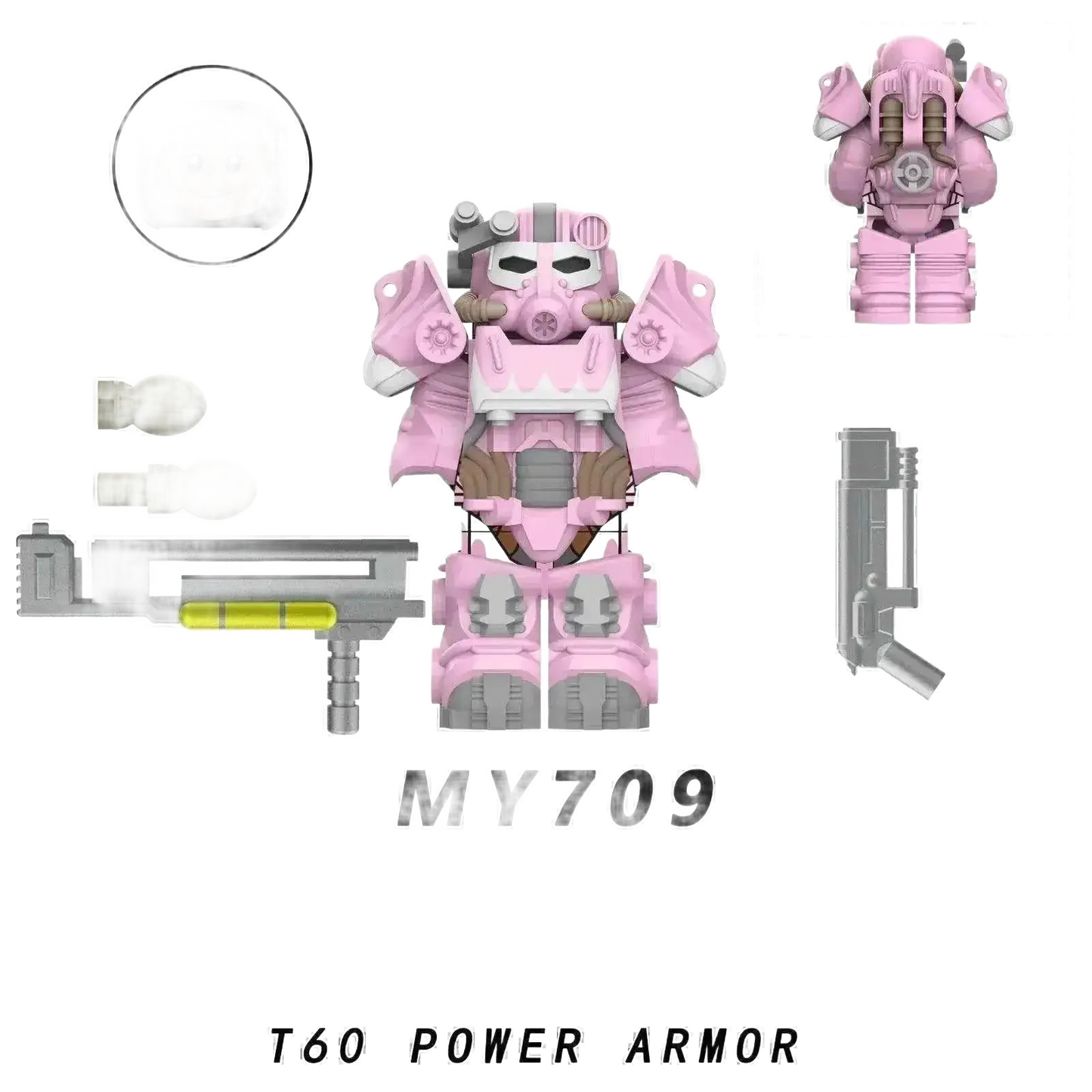 Fallout Games Bricks Space Wolves Marine Action Figure Toy.