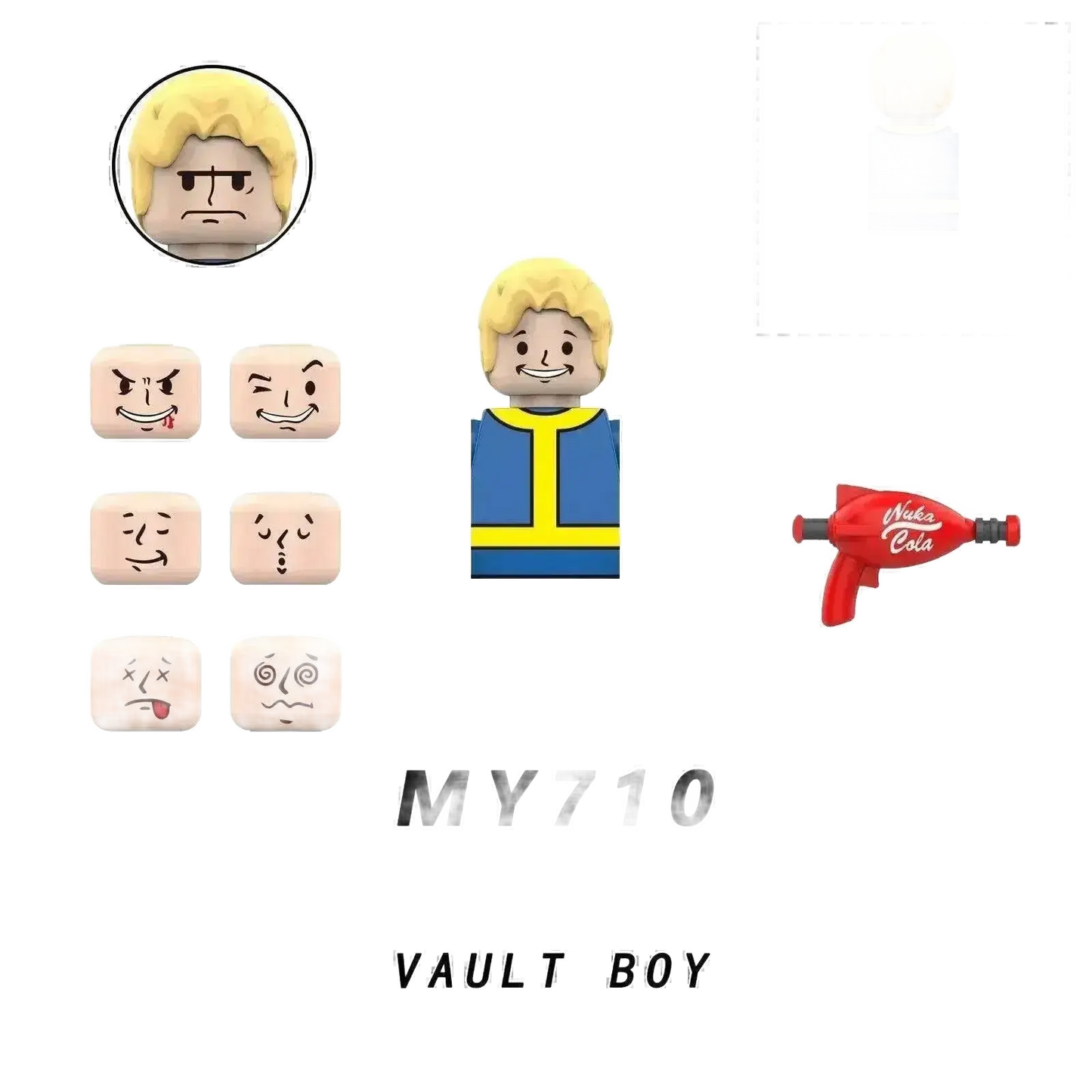 Fallout Games Bricks Space Wolves Marine Action Figure Toy.