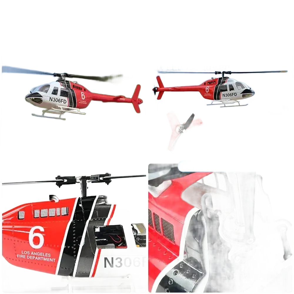 Flywing Bell 206 RC Helicopter V3 6CH GPS Altitude Hold - petguardiansupplies petguardiansupplies Toys & Hobbies