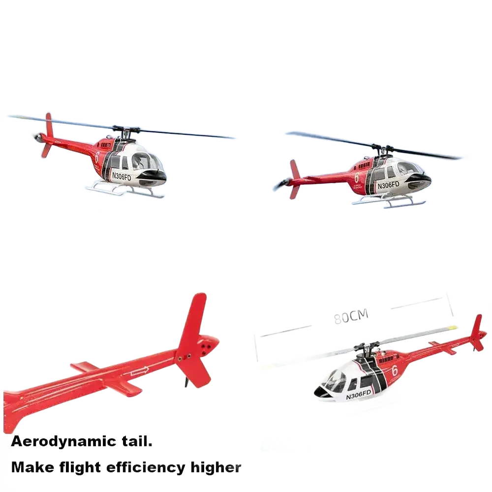 Flywing Bell 206 RC Helicopter V3 6CH GPS Altitude Hold - petguardiansupplies petguardiansupplies Toys & Hobbies