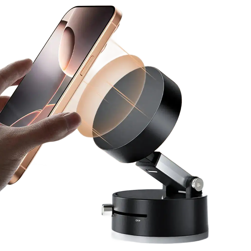 Foldable Magnetic Vacuum Car Mobile Phone Holder Stand - petguardiansupplies petguardiansupplies Phone Holder