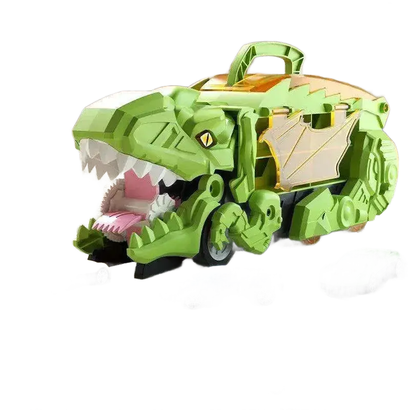 Folding Dinosaur Transporter Car Vehicle Racing Track With Mini Car.