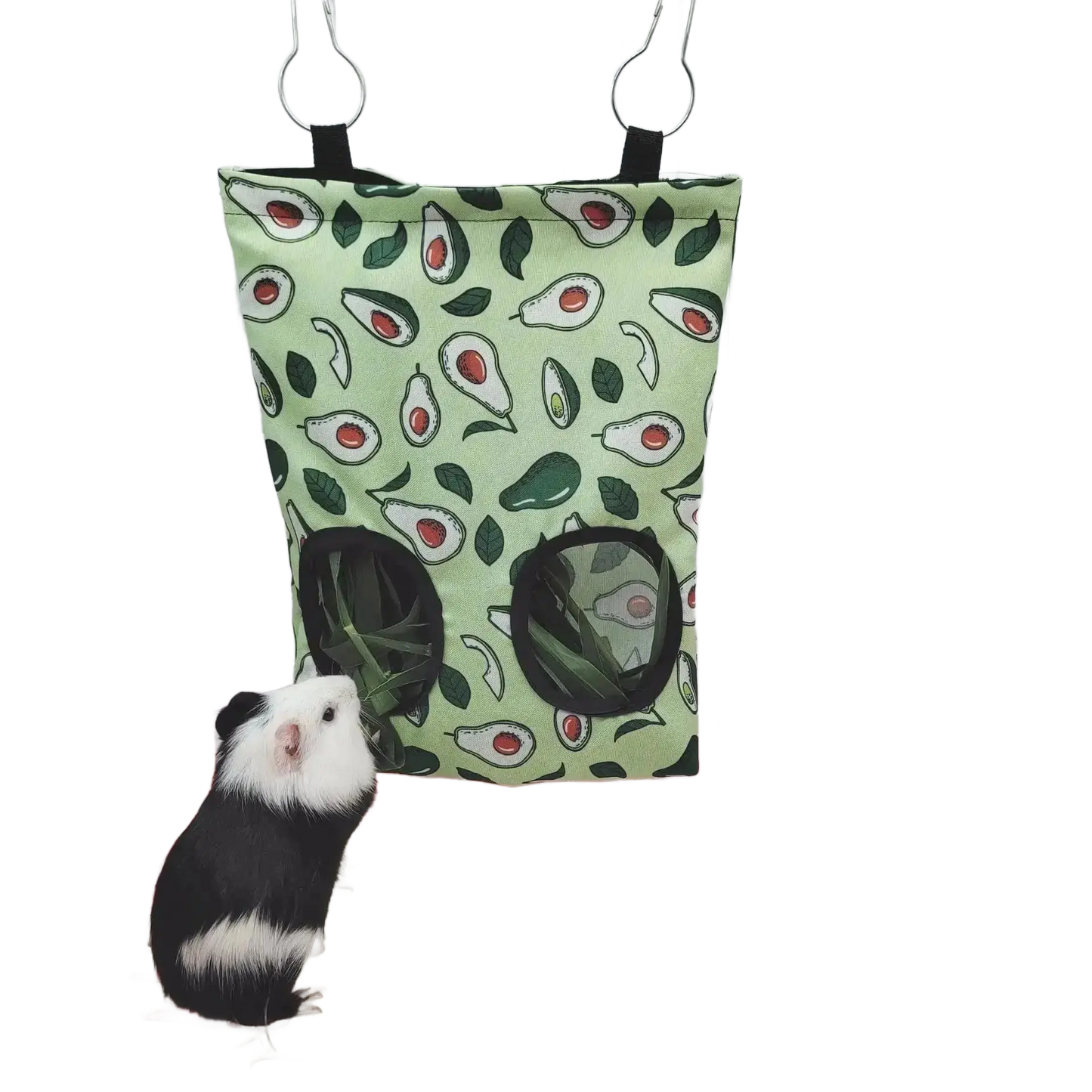 Guinea Pigs 2/3 Holes Hay Feeding Bags Strawberry Printed - petguardiansupplies petguardiansupplies Pet Supplies