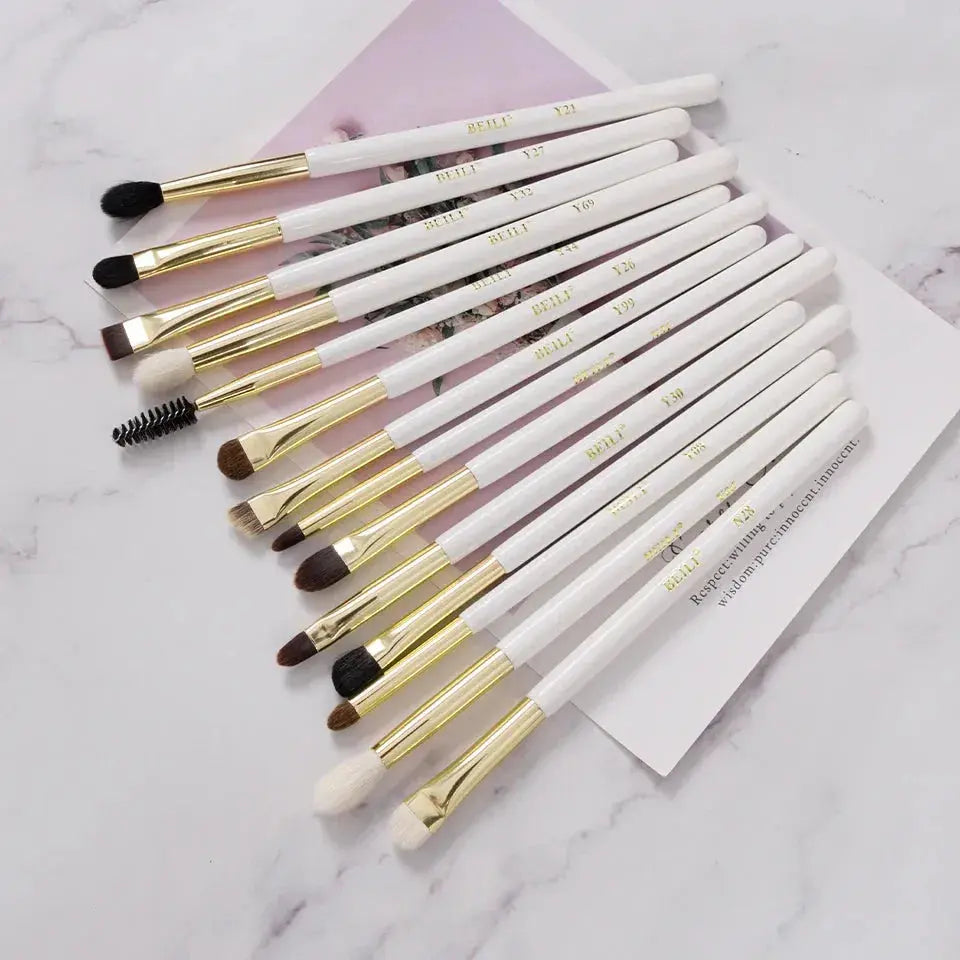 BEILI Black 10-19Pcs Makeup Brushes Natural Synthetic Hair Set - petguardiansupplies Beauty & Health
