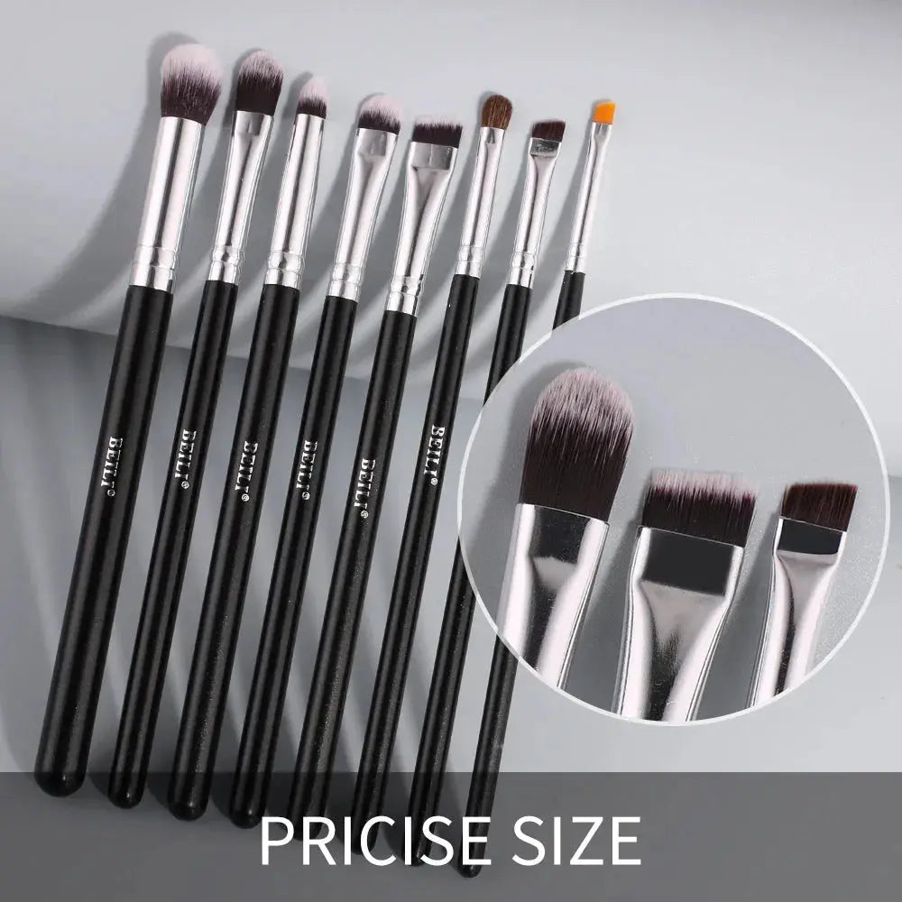 BEILI Black 10-19Pcs Makeup Brushes Natural Synthetic Hair Set.