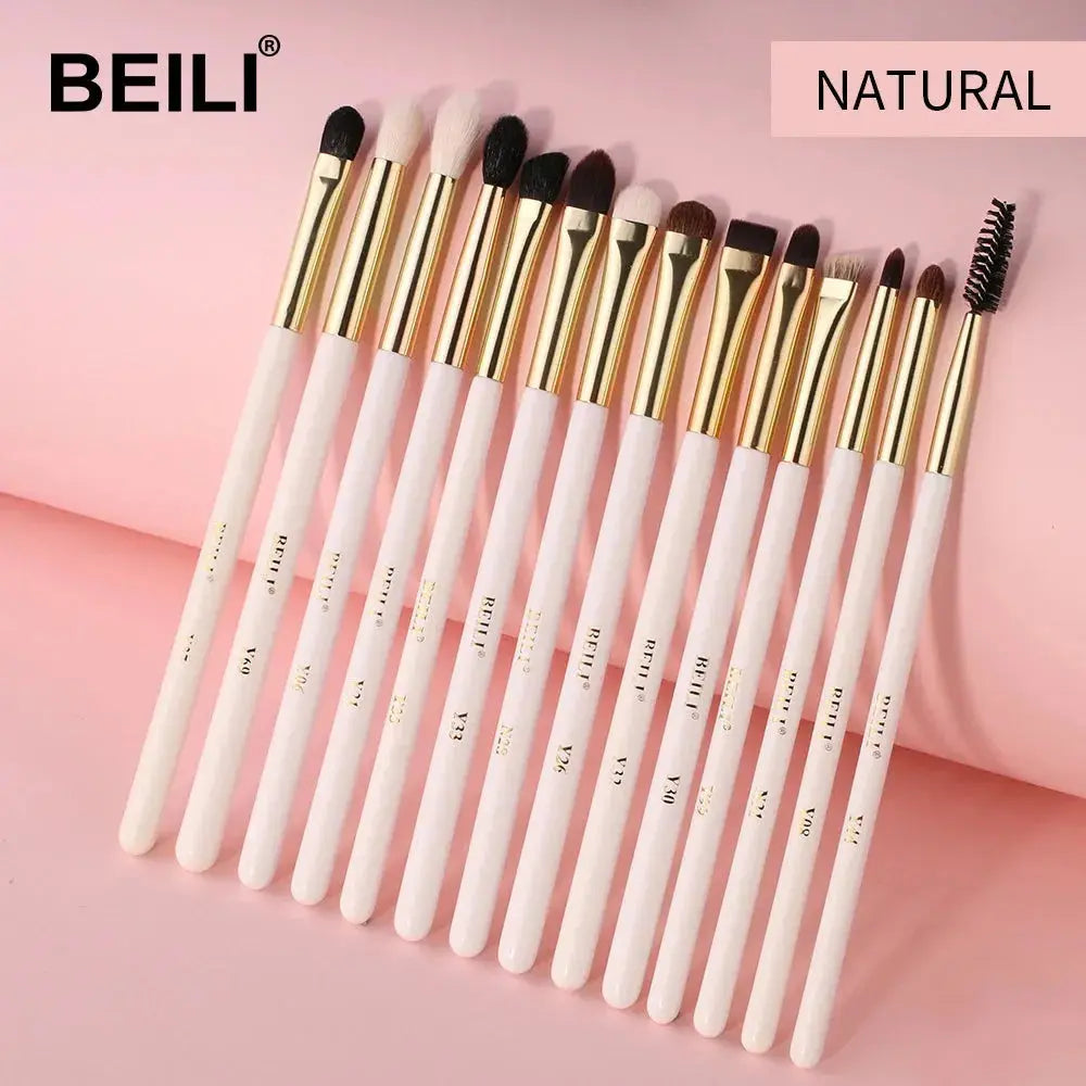 BEILI Black 10-19Pcs Makeup Brushes Natural Synthetic Hair Set - petguardiansupplies Beauty & Health