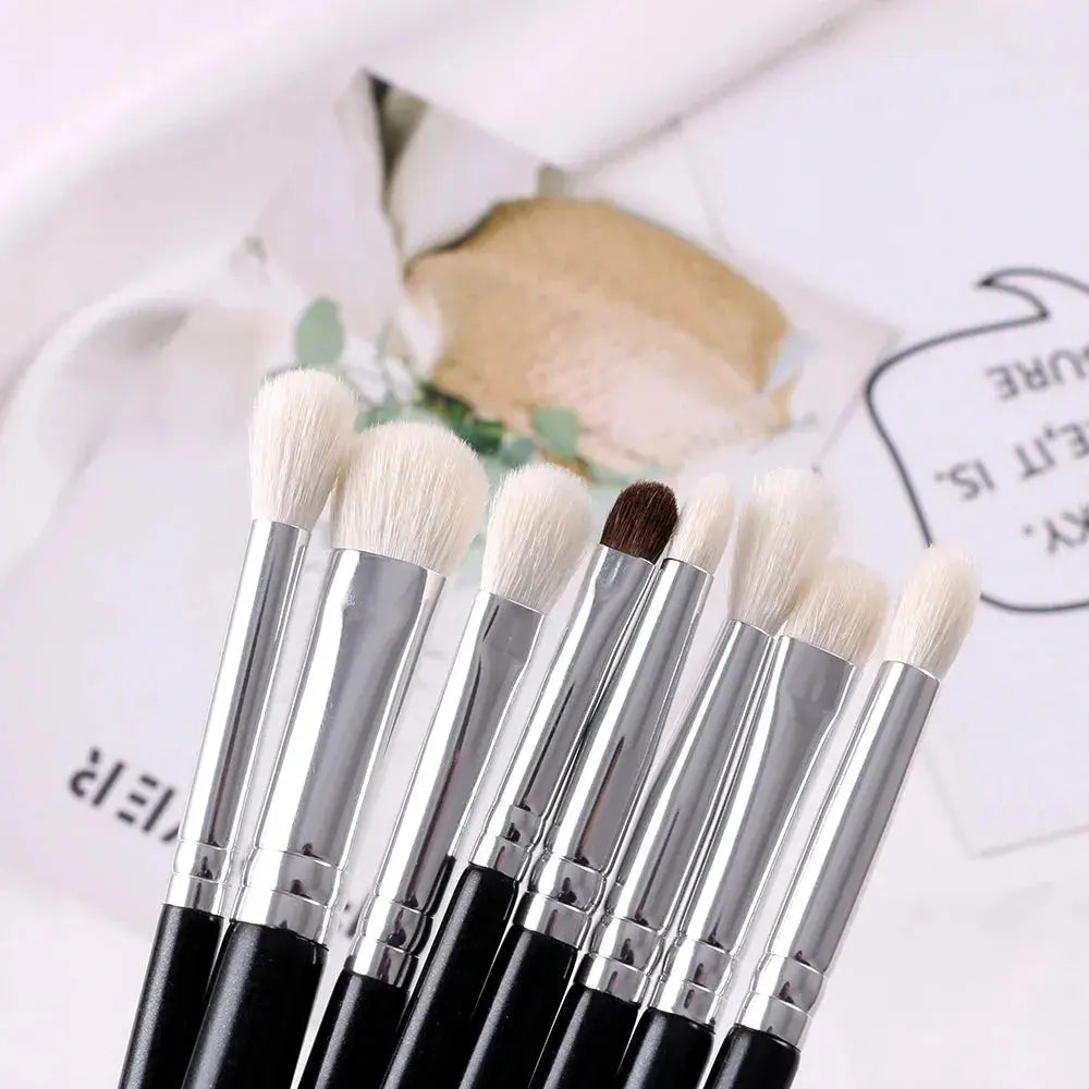 BEILI Black 10-19Pcs Makeup Brushes Natural Synthetic Hair Set.