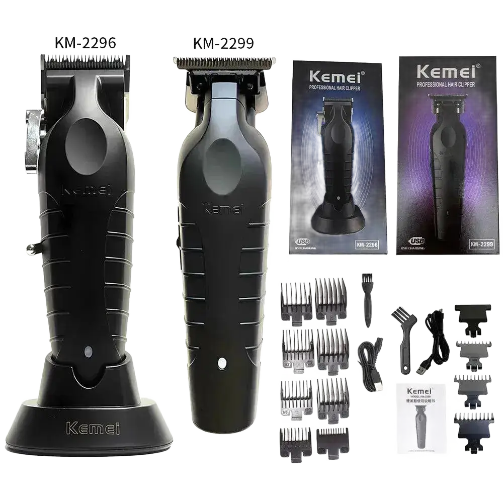 Kemei KM-2296 KM-2299 KM-1102 Hair Clipper Kit for Men.
