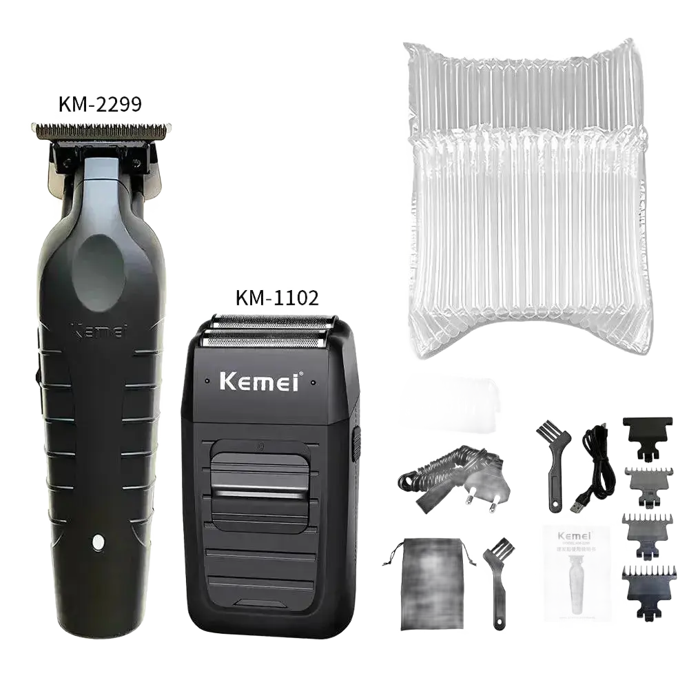 Kemei KM-2296 KM-2299 KM-1102 Hair Clipper Kit for Men.