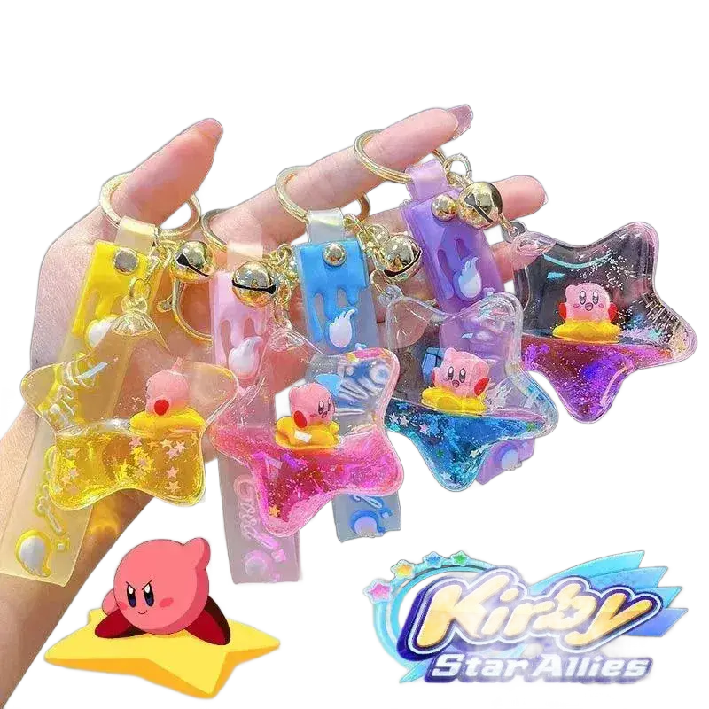Keychain Cartoon Quicksand Bottle Bag Pendant Gift for Kids.