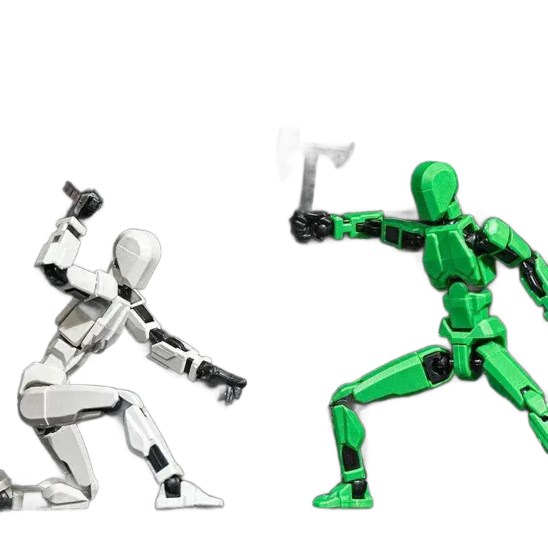 Lucky 13 Figure Toys Dummy 3D Printed Robot Action Figures.