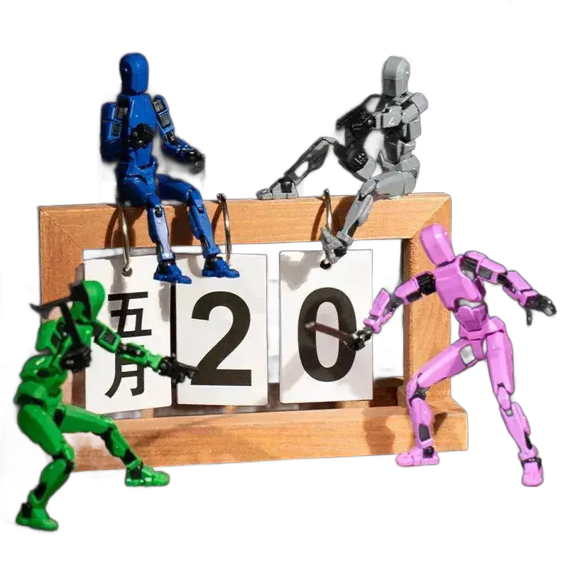 Lucky 13 Figure Toys Dummy 3D Printed Robot Action Figures.
