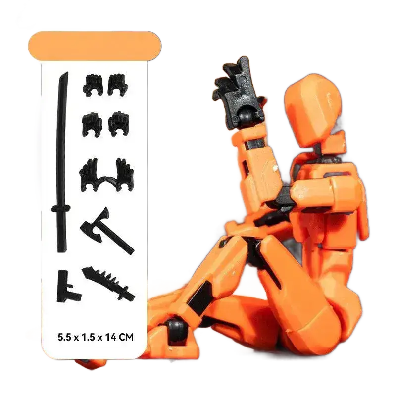 Lucky 13 Figure Toys Dummy 3D Printed Robot Action Figures.