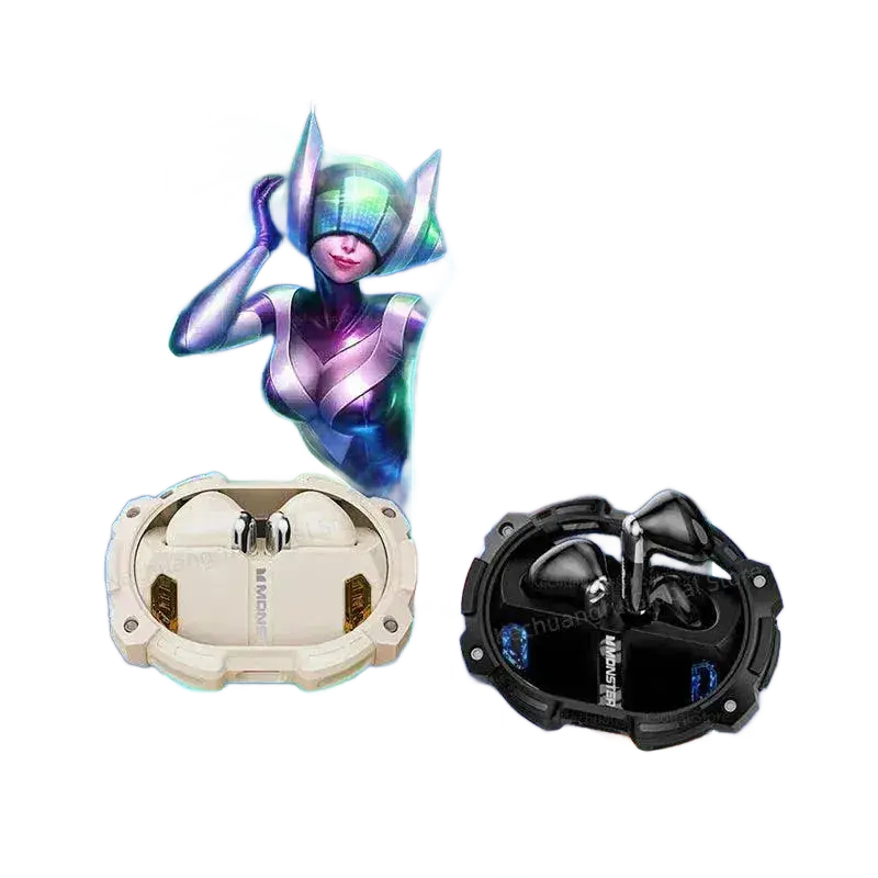 Monster XKT10 Bluetooth Earphones Wireless Headphones Gamer Headset Waterproof TWS Noise Reduction.