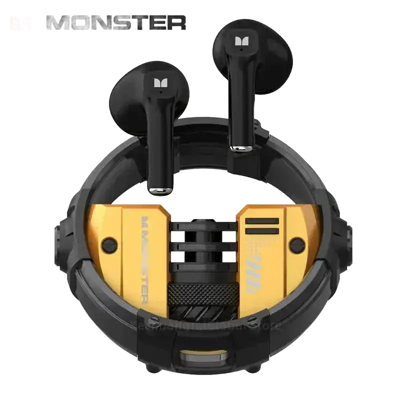 Monster XKT10 Bluetooth Earphones Wireless Headphones Gamer Headset Waterproof TWS Noise Reduction.