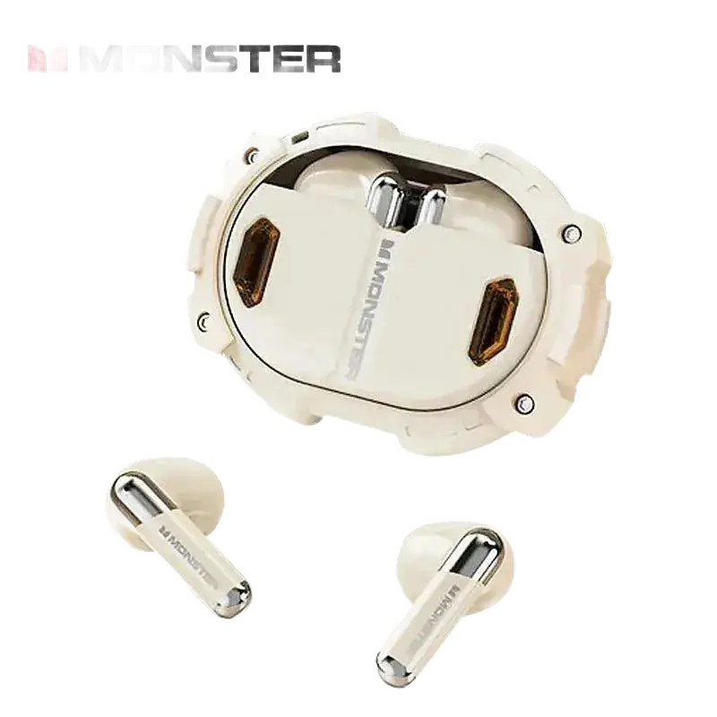 Monster XKT10 Bluetooth Earphones Wireless Headphones Gamer Headset Waterproof TWS Noise Reduction.