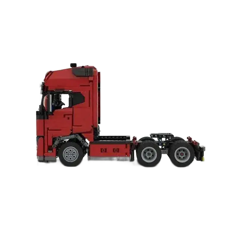 New MOC-123272 Truck Head Trailer Model Building Block Toy.
