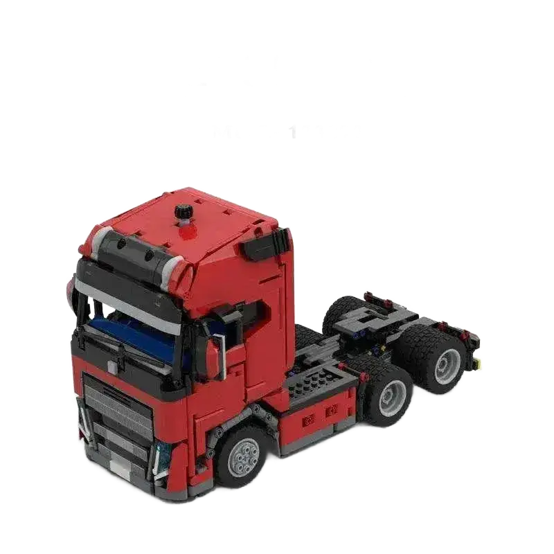 New MOC-123272 Truck Head Trailer Model Building Block Toy.