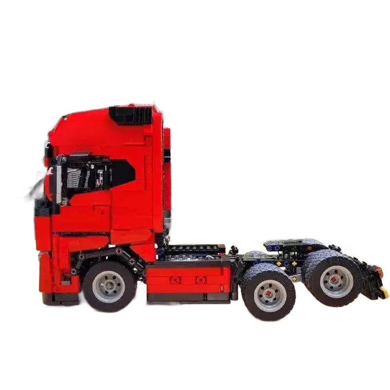 New MOC-123272 Truck Head Trailer Model Building Block Toy.