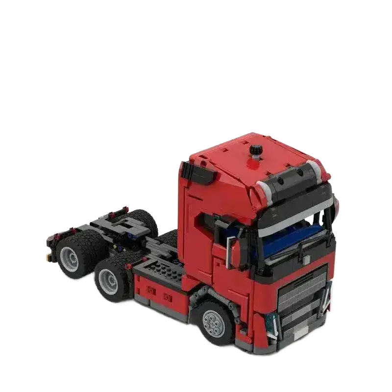 New MOC-123272 Truck Head Trailer Model Building Block Toy.