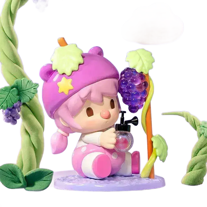 POP MART Sweet Bean Fruit World Adventure Series Figures.