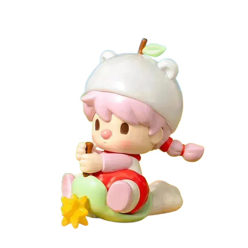 POP MART Sweet Bean Fruit World Adventure Series Figures.