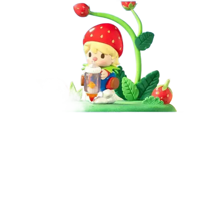 POP MART Sweet Bean Fruit World Adventure Series Figures.