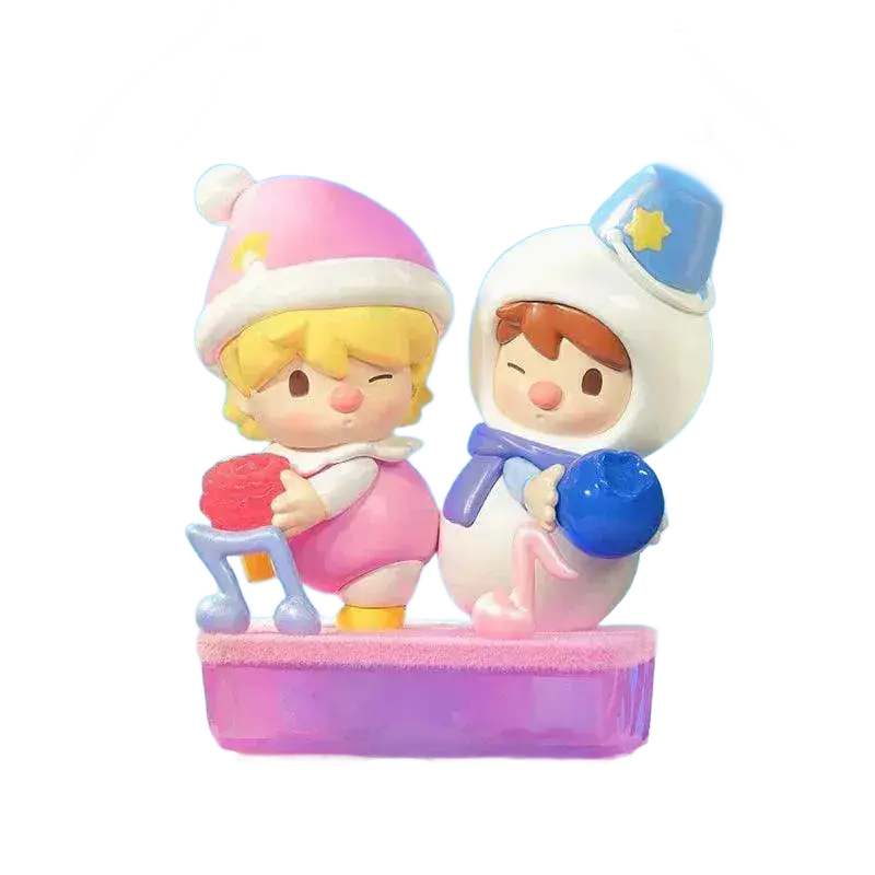 POP MART Sweet Bean Fruit World Adventure Series Figures.