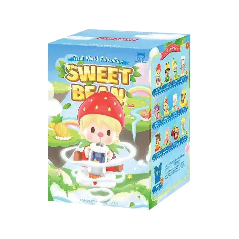 POP MART Sweet Bean Fruit World Adventure Series Figures.