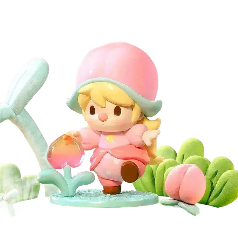 POP MART Sweet Bean Fruit World Adventure Series Figures.