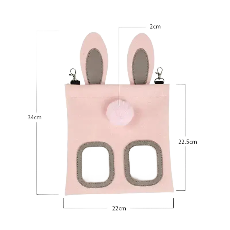 PU Leather Hay Feeder Bag Pet Storage Reusable Tote.