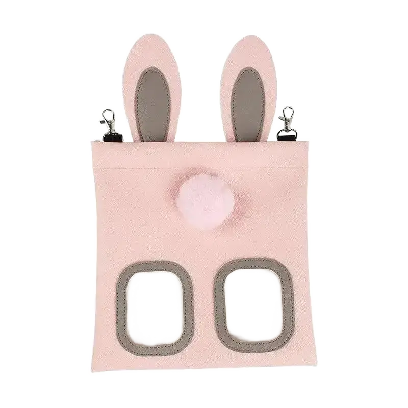 PU Leather Hay Feeder Bag Pet Storage Reusable Tote.