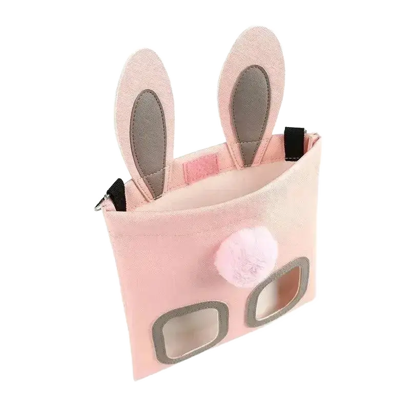 PU Leather Hay Feeder Bag Pet Storage Reusable Tote.