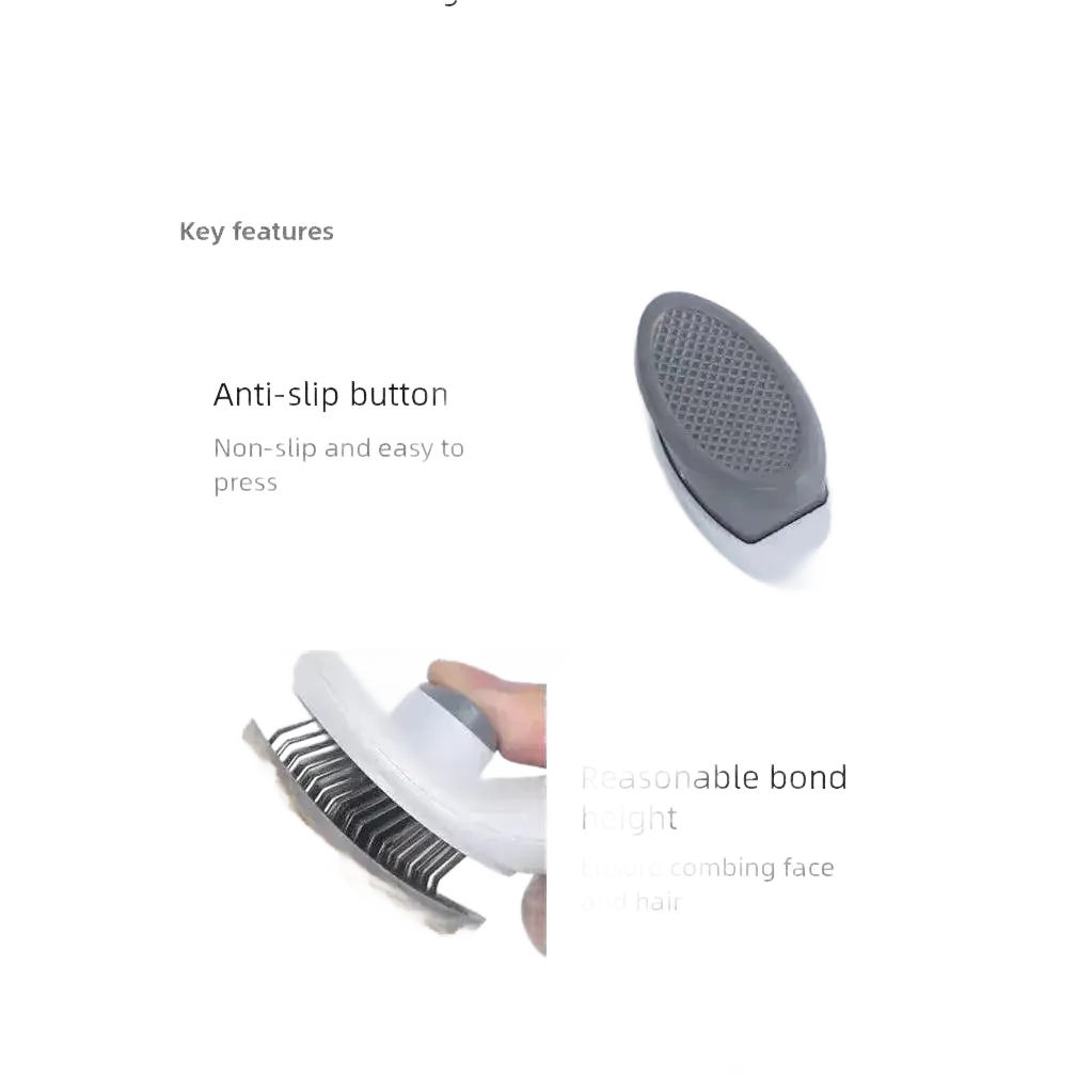 Pet Hair Removal Brush Dog Comb Stainless Steel Grooming Supplies.
