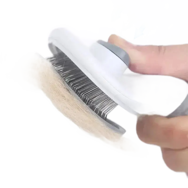 Pet Hair Removal Brush Dog Comb Stainless Steel Grooming Supplies.